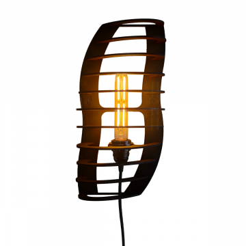 Lamp voor aan de wand in het zwart - productfoto