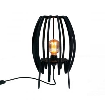 Stijlvolle design tafellamp in het zwart - productfoto